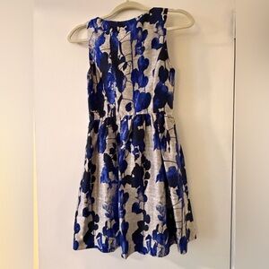 Kensie Blue and Black Floral Dress